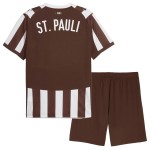 Günstige Fußballtrikots St Pauli Kinder Heimtrikot 2025-26 Kurzarm